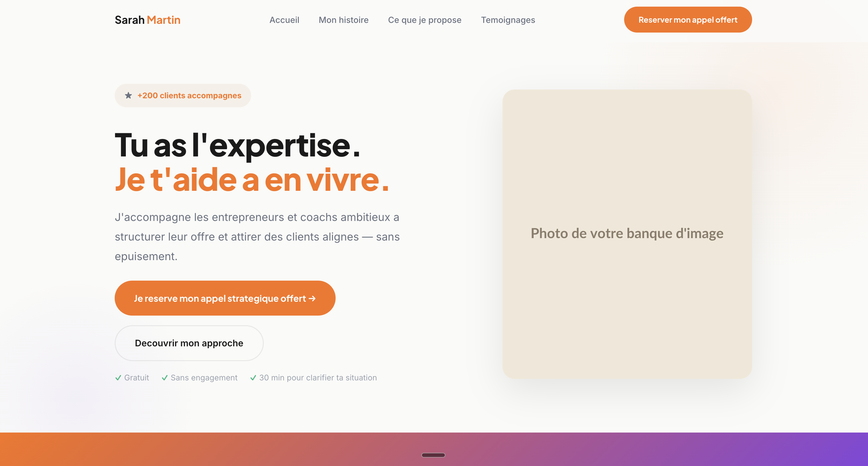 Exemple de site — Élan
