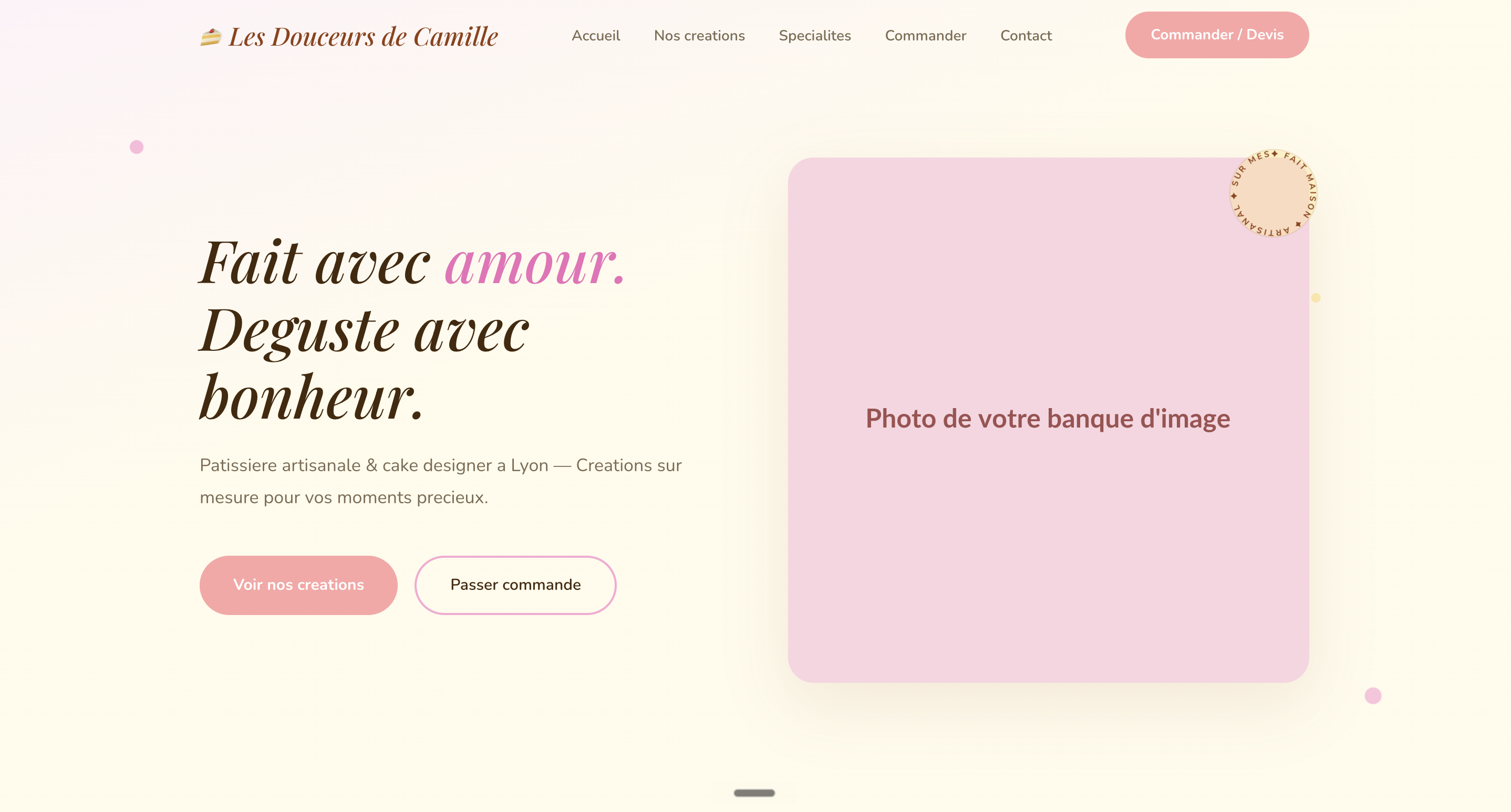 Exemple de site — Saveur